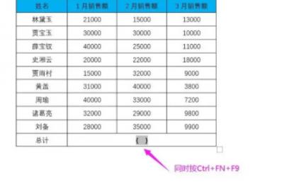 word函数中sum函数选定多区域方法教程